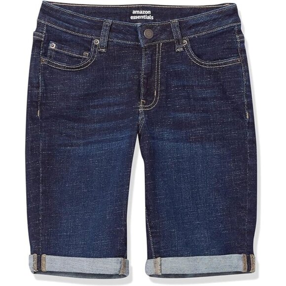 Lot Bundle Amazon Essentials Women's 7" Denim Bermuda Shorts Sz 8 - Picture 5 of 6